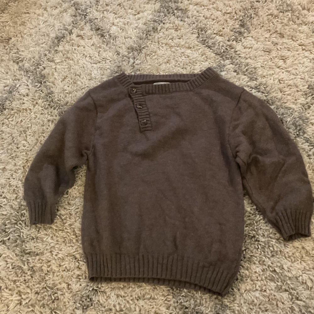 The North Face CalIfornia Heritage Brown‎ Wool Blend Button Neck Sweater Small